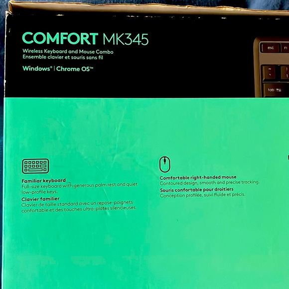 Wireless Keyboard Logitech MK345 w/mouse - Picture 3 of 5